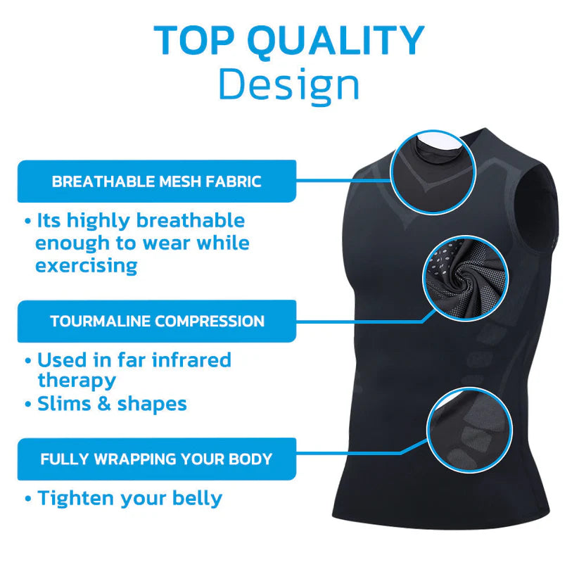 Gilet correcteur de texture en tourmaline GFOUK™ MENIONIC - ML