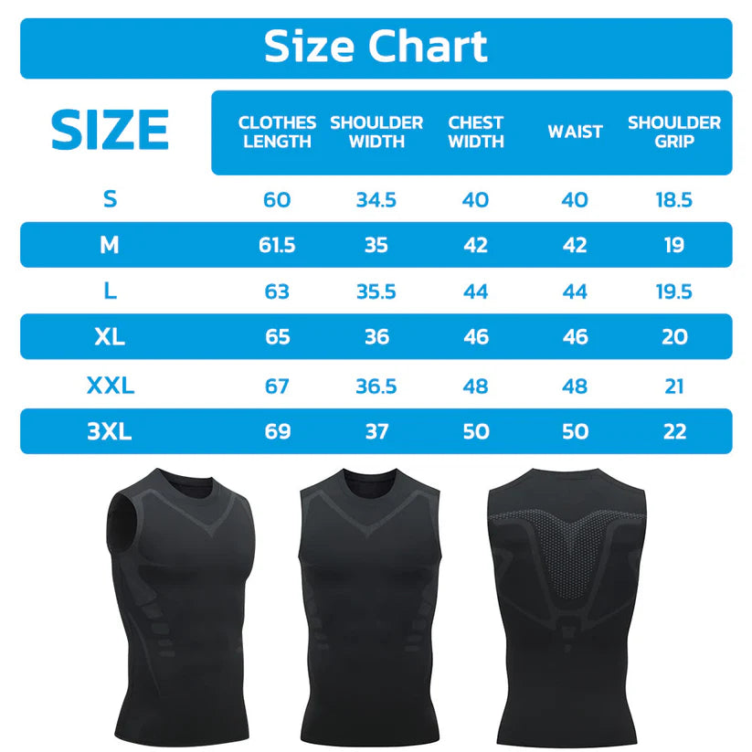 Gilet correcteur de texture en tourmaline GFOUK™ MENIONIC - ML